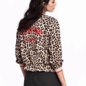 H&M Bomber Lepoard Jacket